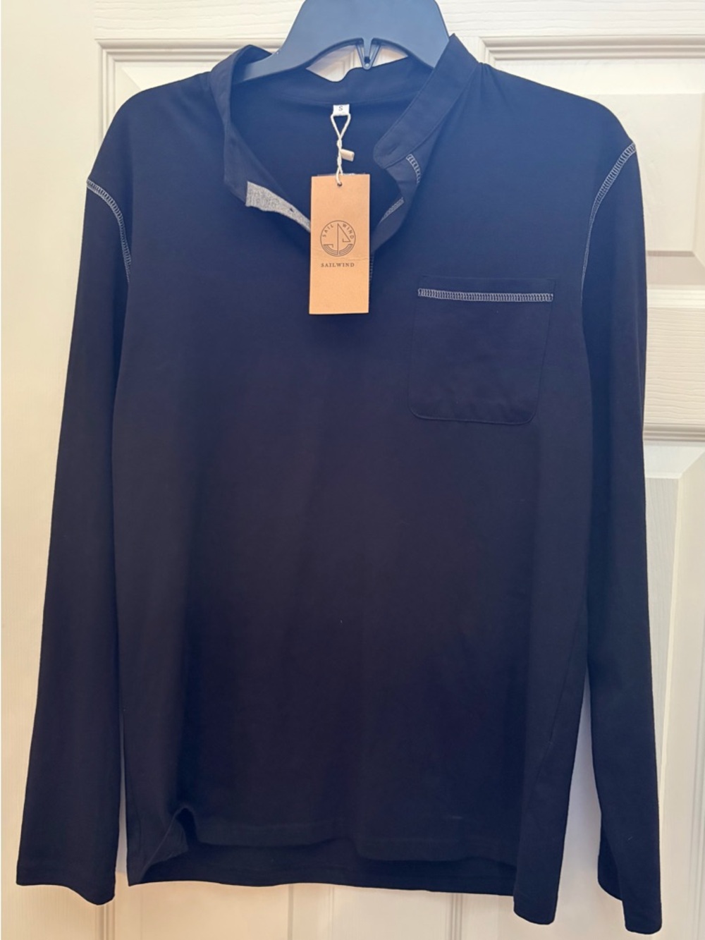 Men’s Long Sleeve Pocket Tee - Black